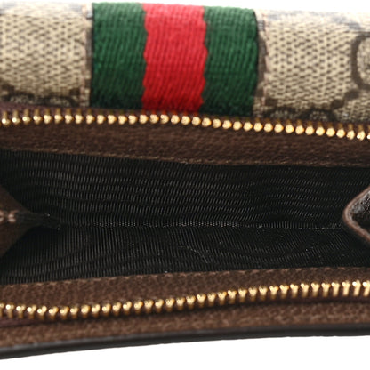 Gucci GG Supreme Monogram Web Ophidia Bi-Fold Wallet Beige New Acero 6 of 7