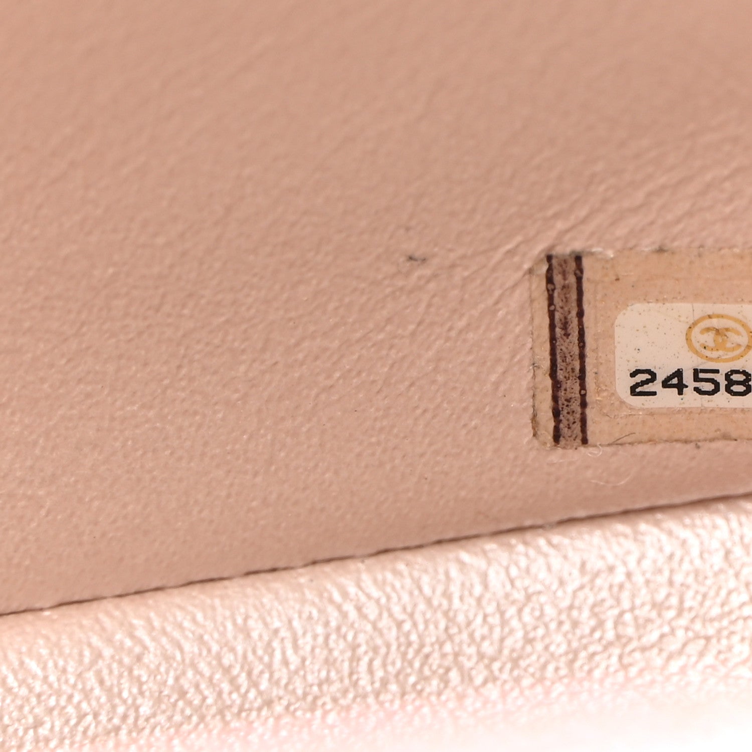 Chanel Iridescent Caviar Chevron Quilted Mini Rectangular Flap Light Gold 6 of 12