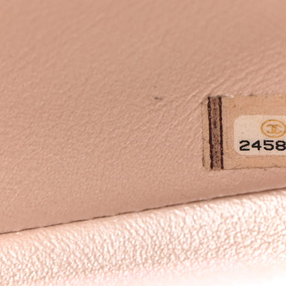 Chanel Iridescent Caviar Chevron Quilted Mini Rectangular Flap Light Gold 6 of 12