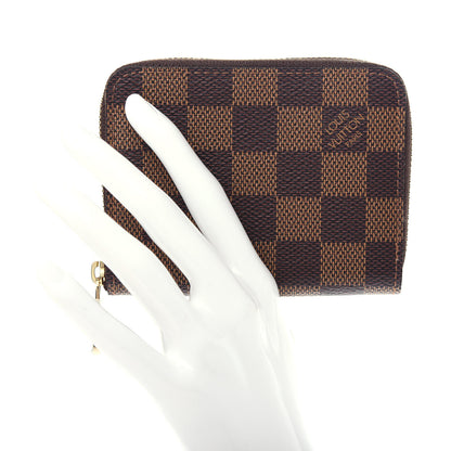 Louis Vuitton Damier Ebene Zippy Coin Purse Rose Ballerine 2 of 8