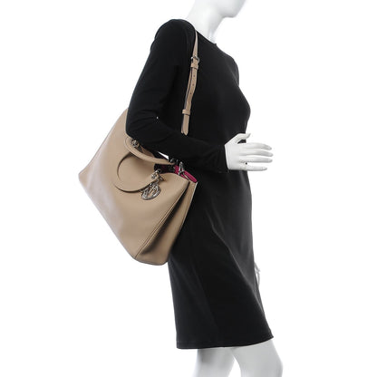 Christian Dior Smooth Calfskin Large Diorissimo Tote Beige Fuchsia 3 of 16