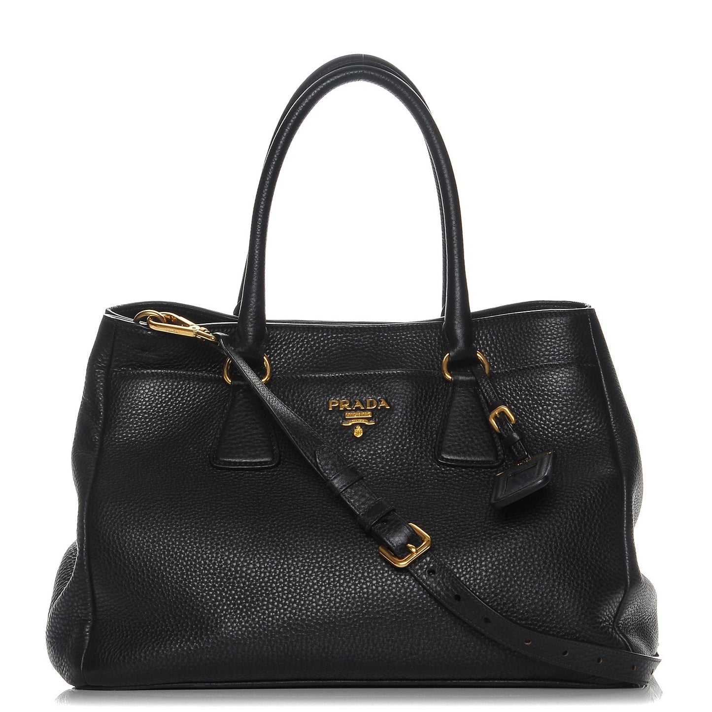 Vitello Daino Tote Nero Black
