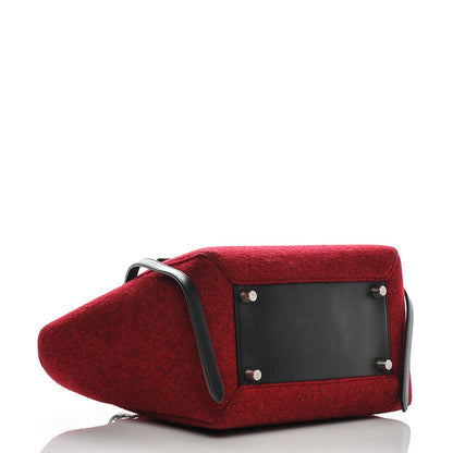 Celine Felt Smooth Calfskin Mini Belt Bag Red 4 of 9