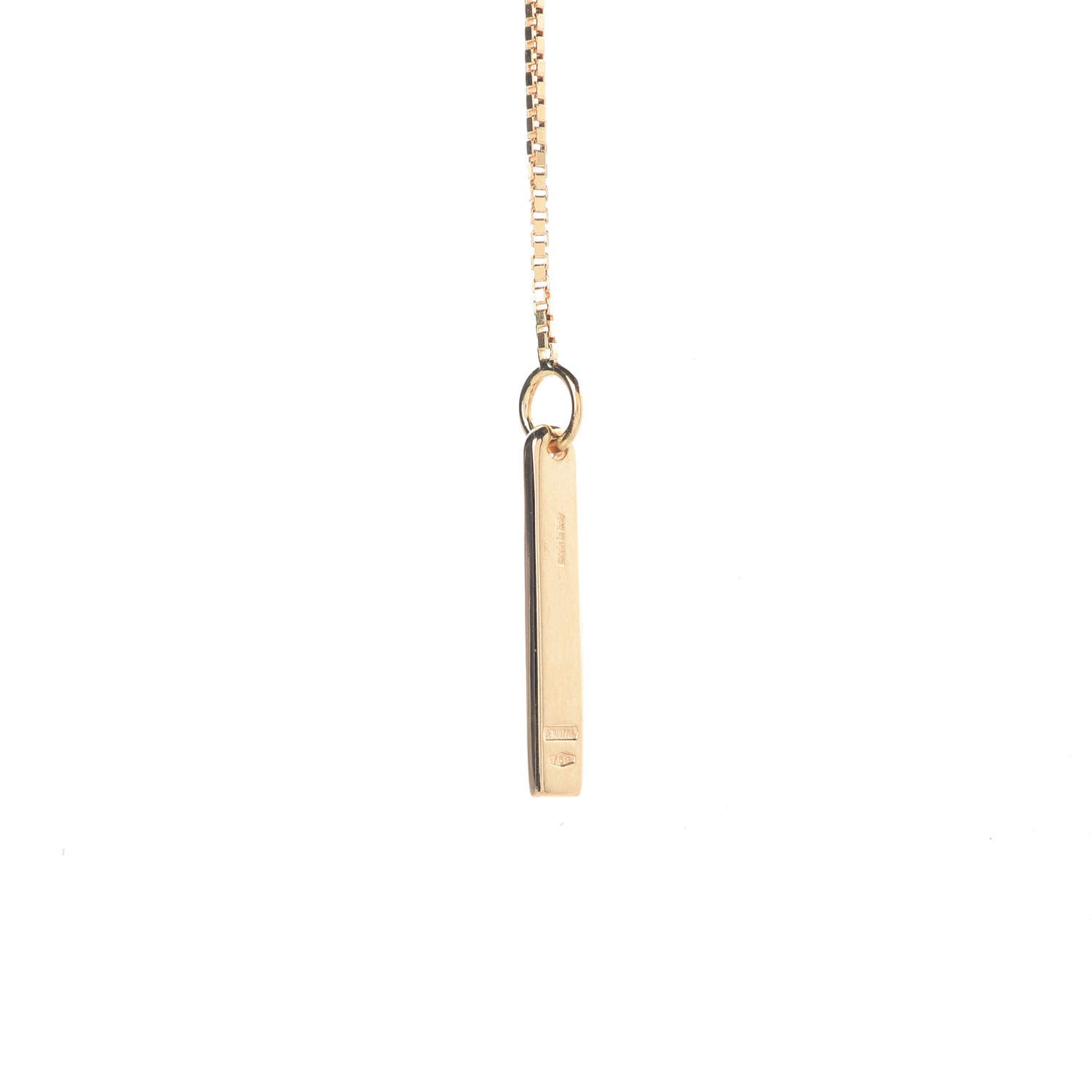18K Yellow Gold 20mm Lariat Necklace