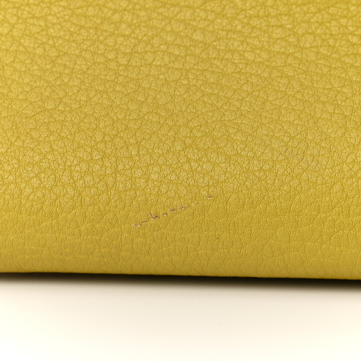Crisped Calfskin Mini Tie Knot Tote Chartreuse