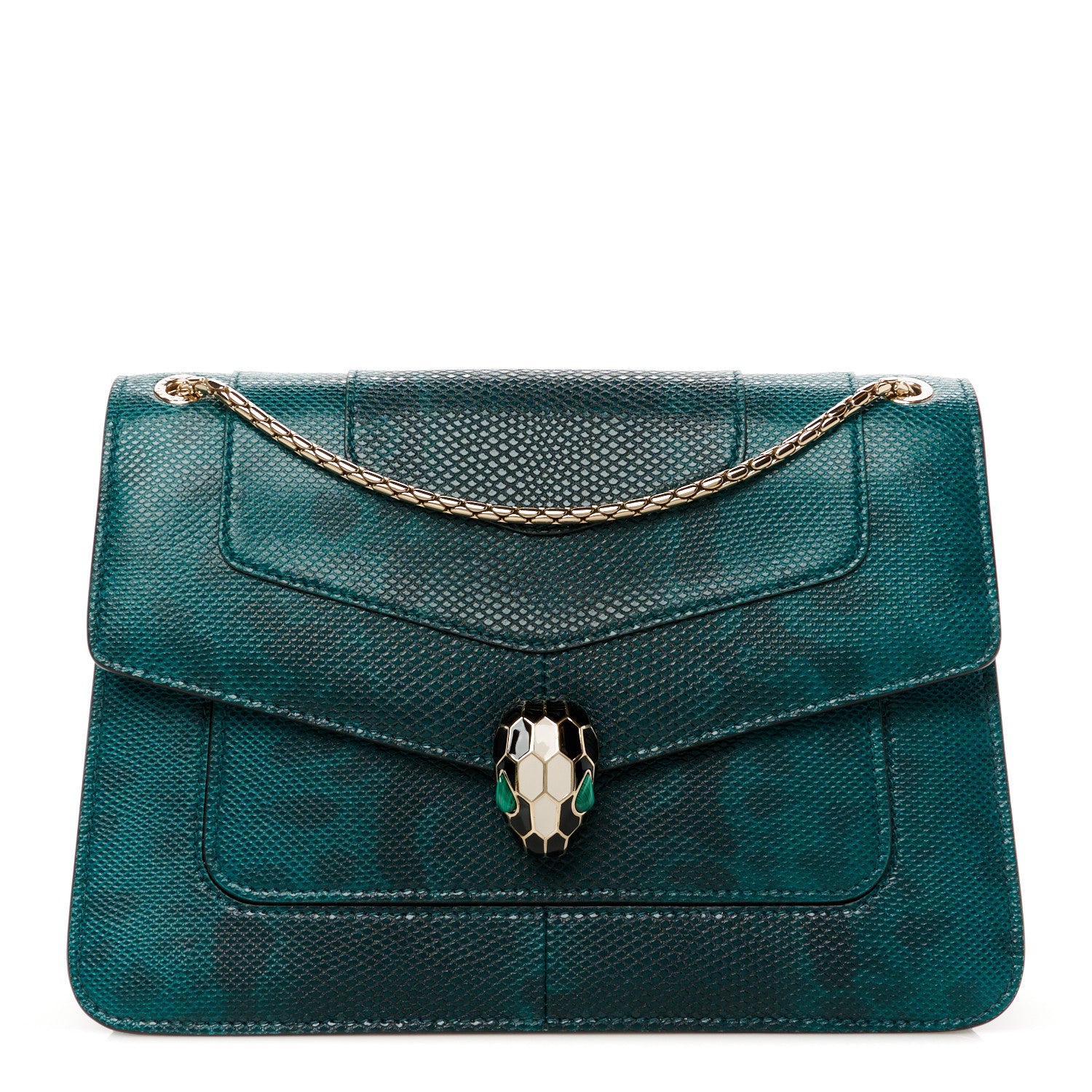 Bulgari Karung Serpenti Forever Crossbody Emerald Green 1 of 13