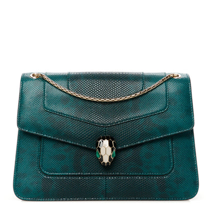 Bulgari Karung Serpenti Forever Crossbody Emerald Green 1 of 13