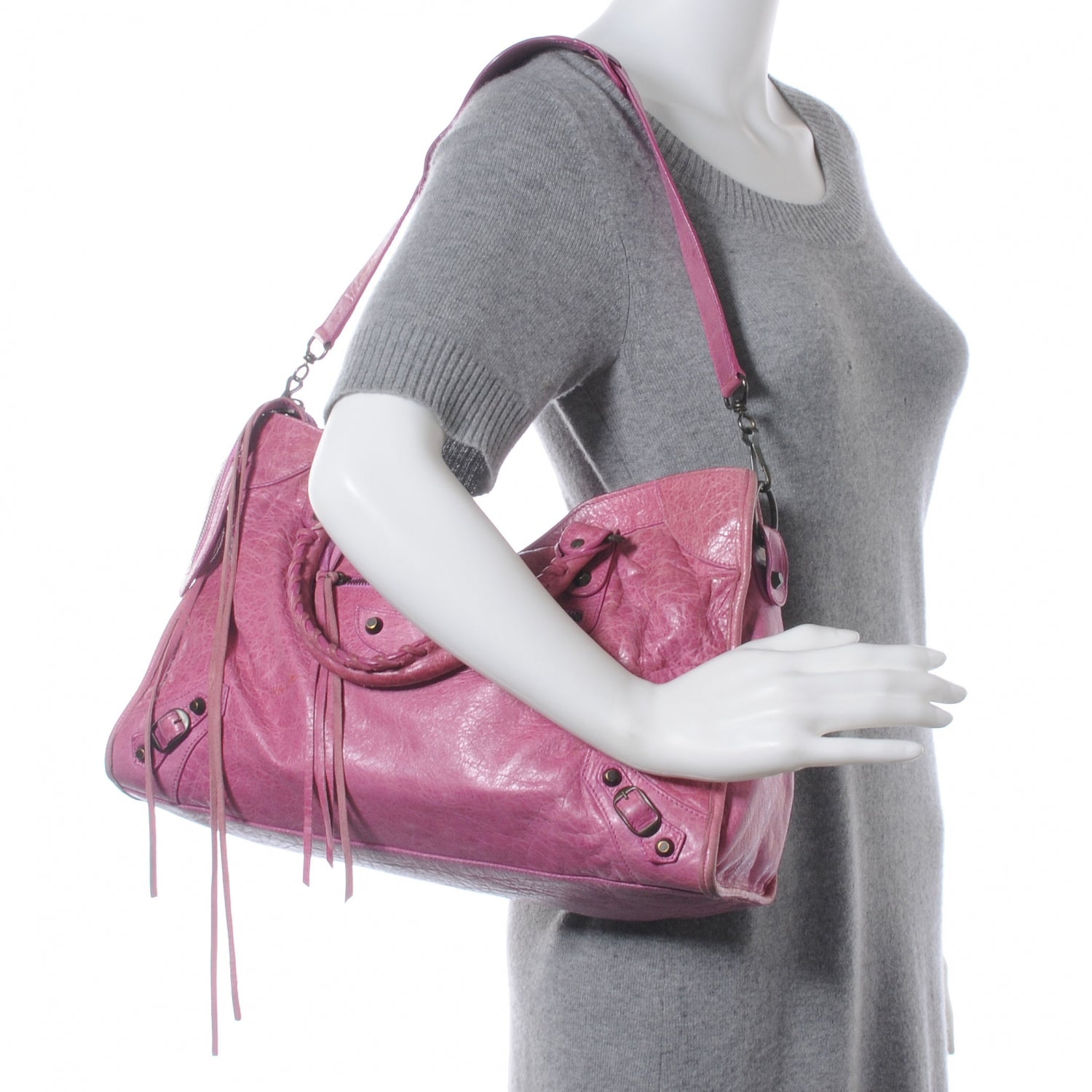 Balenciaga Agneau City Magenta 2 of 7
