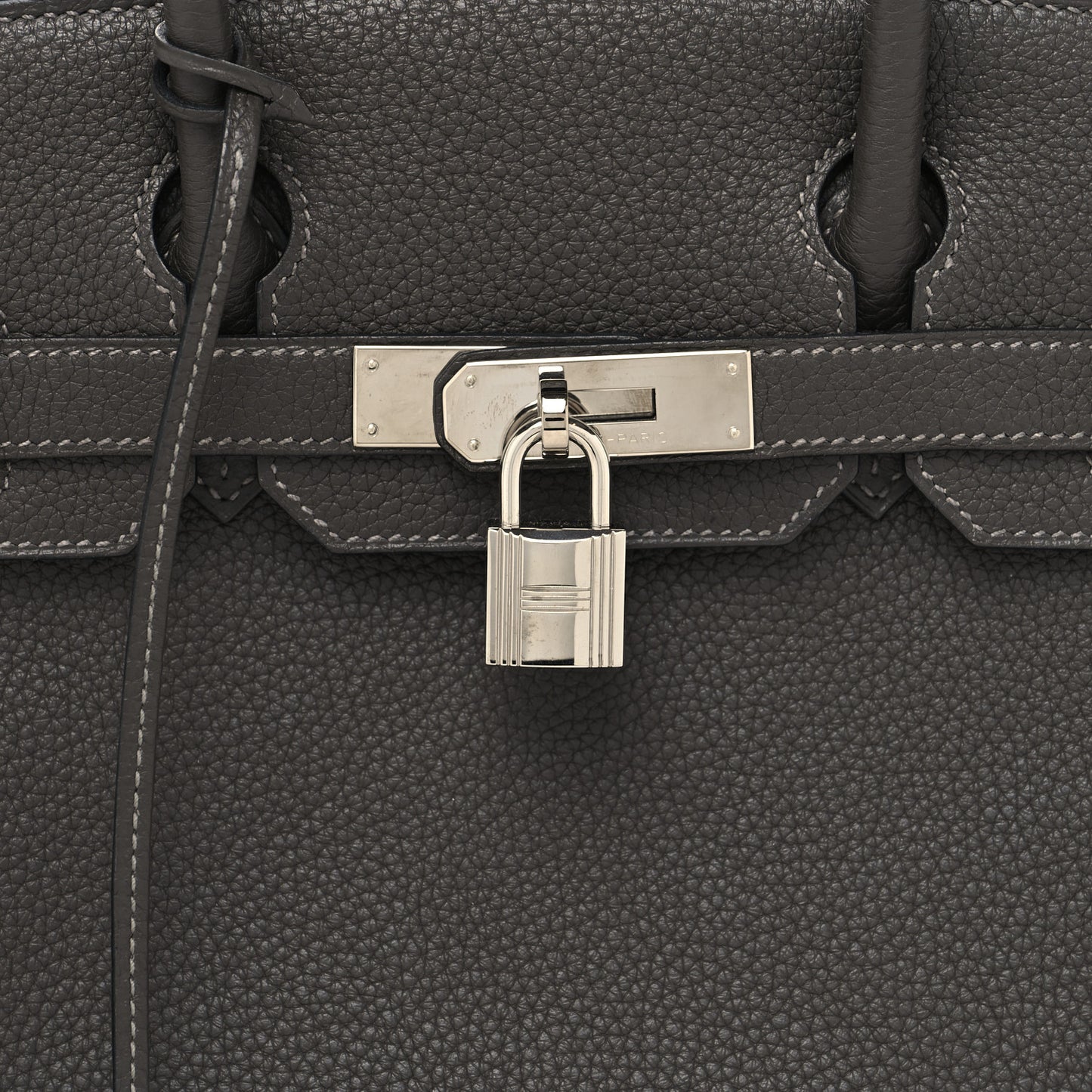 Togo Horseshoe Birkin 30 Graphite Kiwi