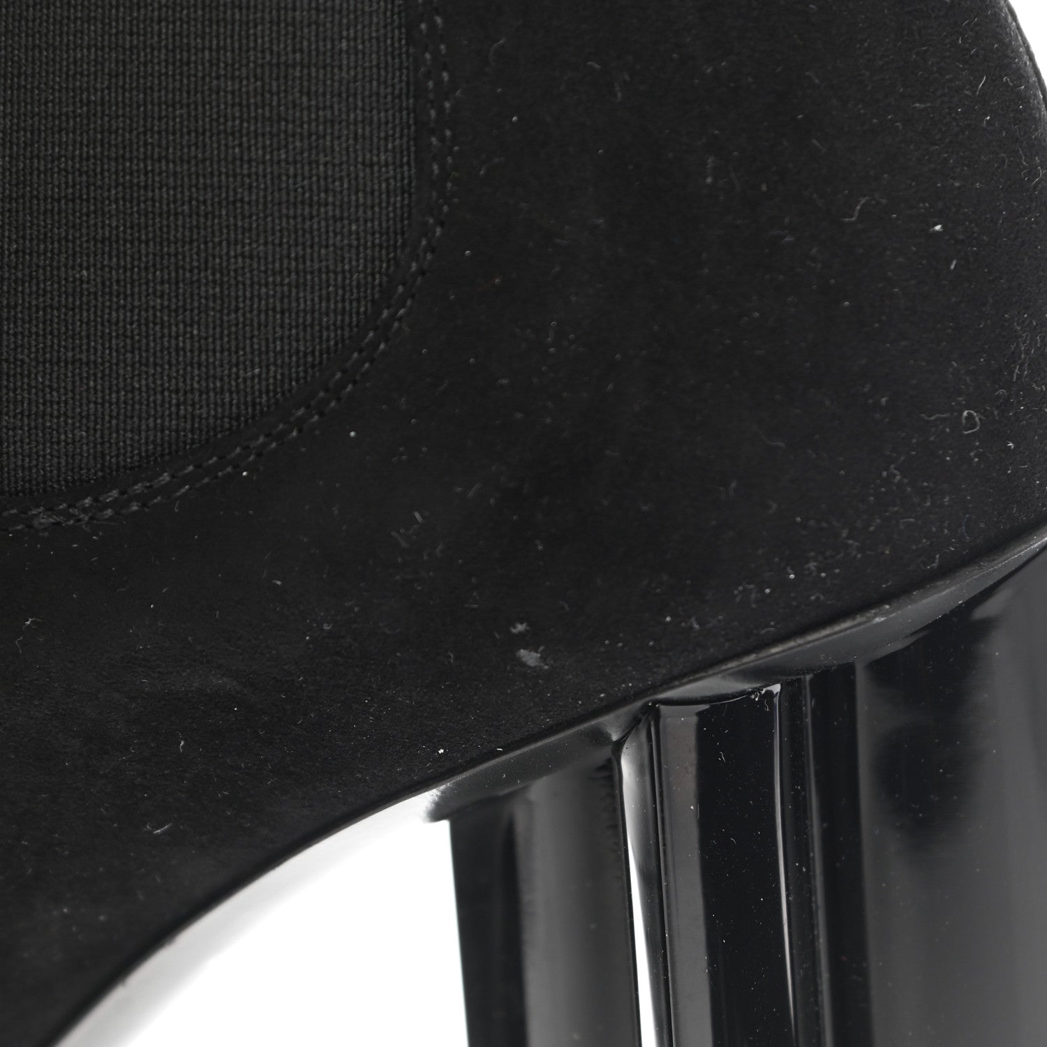Louis Vuitton Suede Monogram Uniformes Cap Toe Chelsea 80mm Ankle Boots 37.5 Black 13 of 15