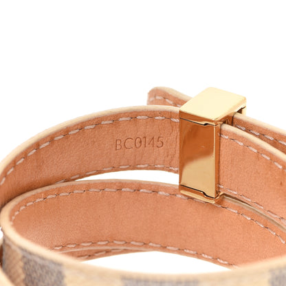 Louis Vuitton Damier Azur Box It Bracelet 17 5 of 6