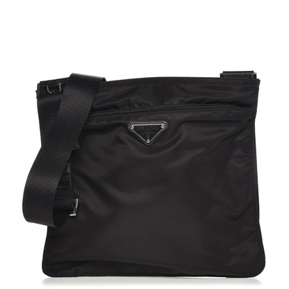 Prada Nylon Vela Small Flat Messenger Bag Black 1 of 11