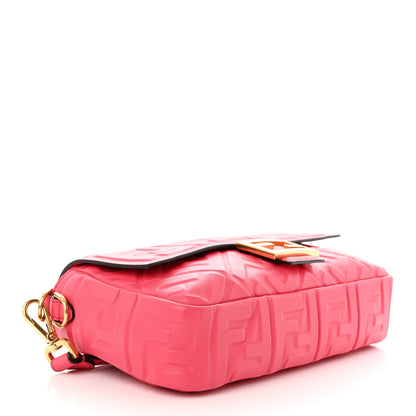 Fendi Nappa FF 1974 Embossed Baguette Lampone 4 of 10