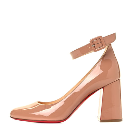 Christian Louboutin Patent Soval 85 Pumps 39.5 Nude 1 of 7