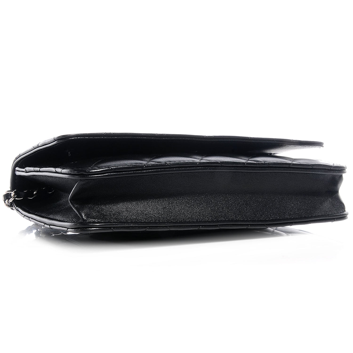 Chanel Lambskin Quilted Wallet On Chain WOC Black 4 of 10