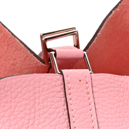 Hermes Taurillon Clemence Picotin Lock 18 PM Rose Sakura 11 of 12