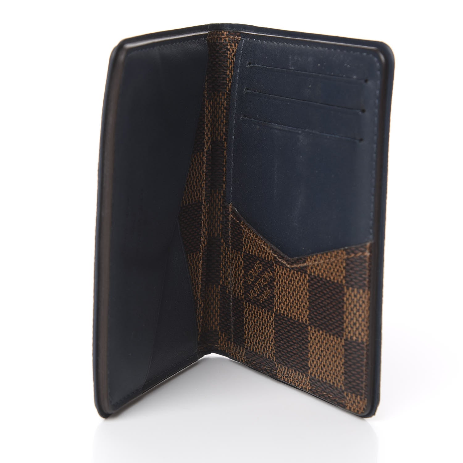 Louis Vuitton Damier Ebene Pocket Organizer NM Blue 5 of 8