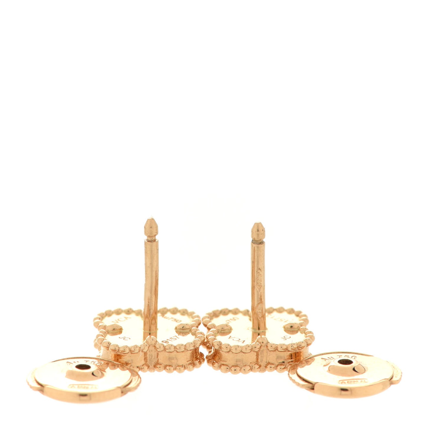18K Yellow Gold Mother of Pearl Sweet Alhambra Earrings