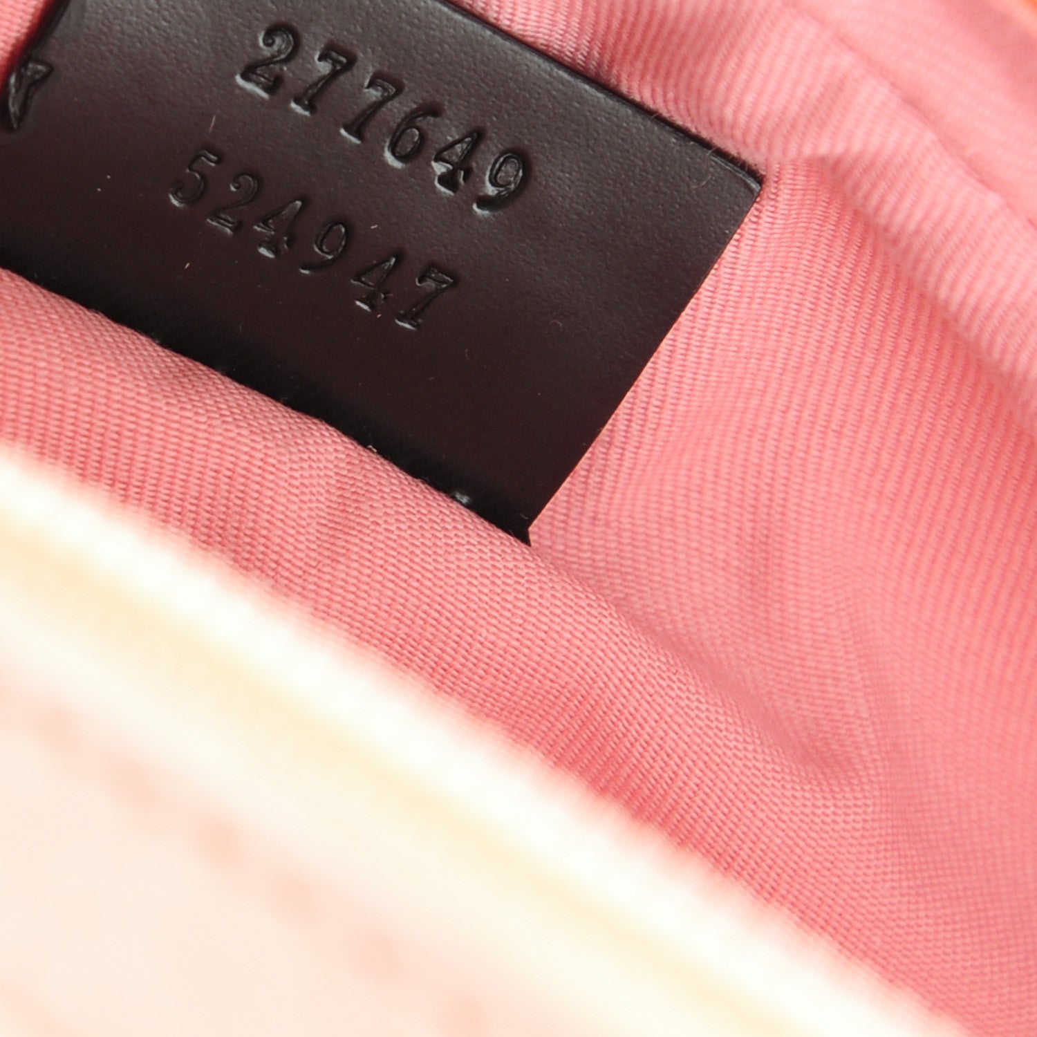 Gucci Guccissima Small Cosmetic Pouch Pink 7 of 7