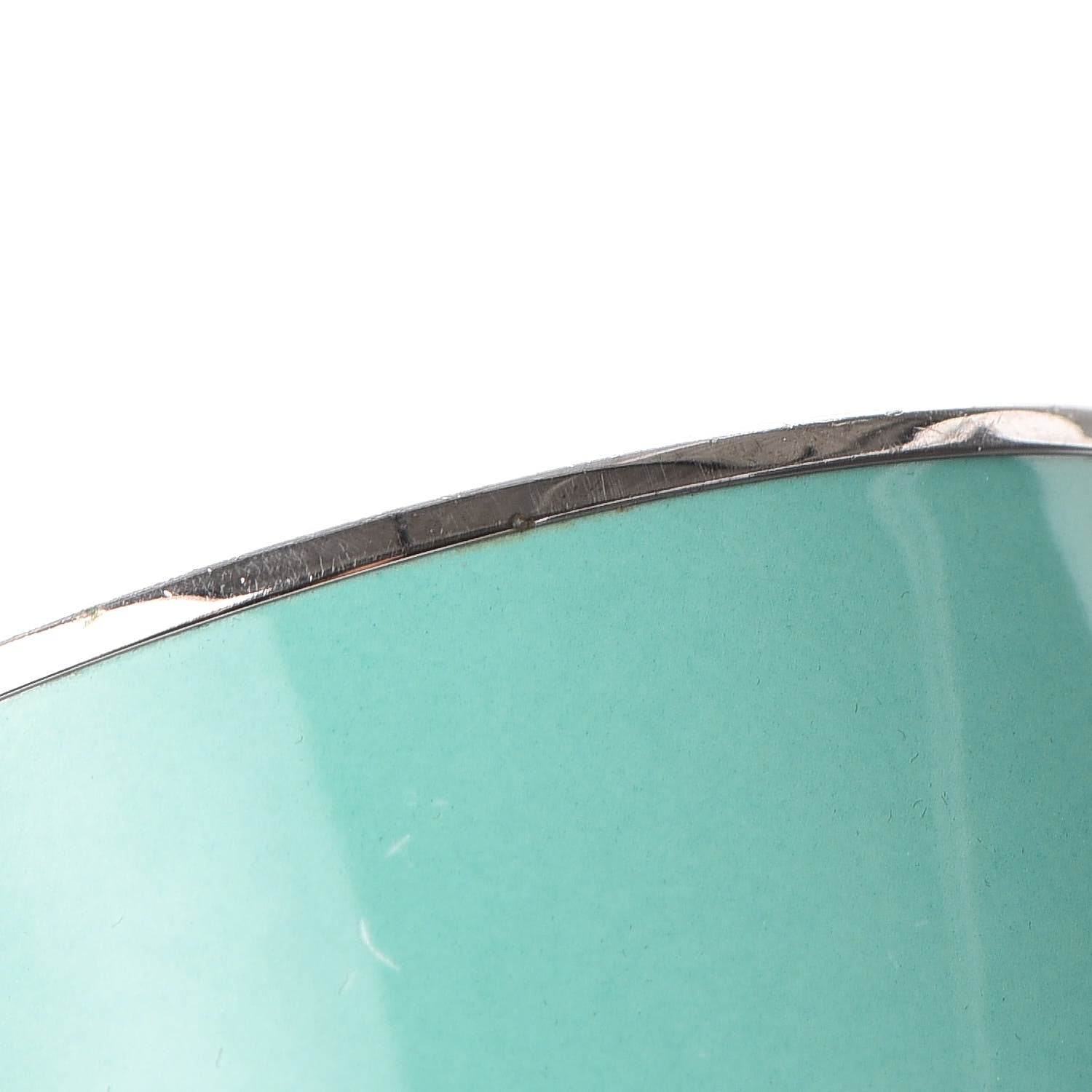 Hermes Enamel Printed Extra Wide Caleche Bracelet 62 Vert Aqua 8 of 8