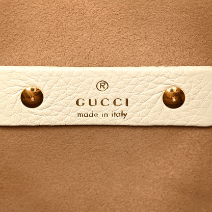 Gucci Grained Calfskin Softbit Maxi Shoulder Bag Dusty White 6 of 9