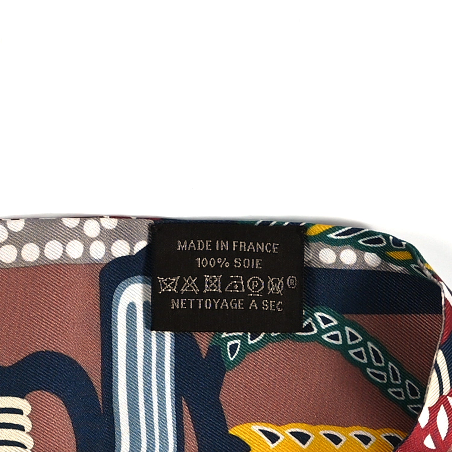 Hermes Silk Fantaisie D'Etriers Twilly Noisette Etoupe Vert 3 of 4