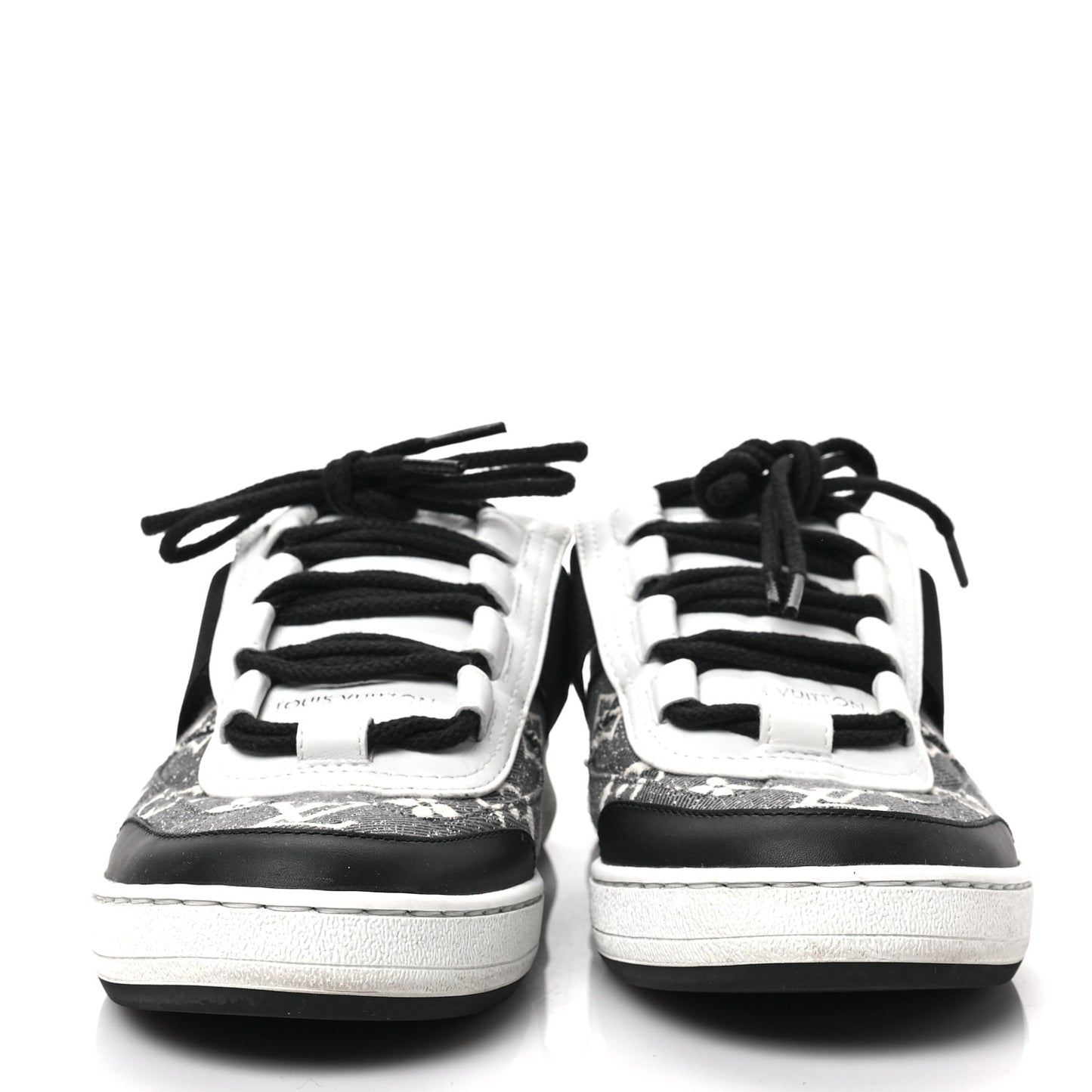 Denim Monogram Lous Sneakers 38 Gray