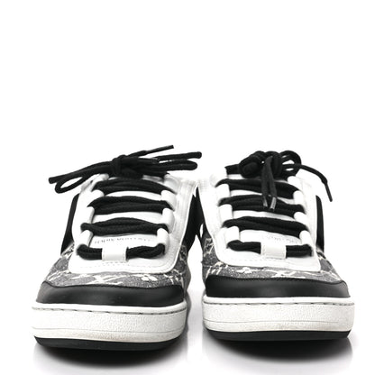 Louis Vuitton Denim Monogram Lous Sneakers 38 Gray 2 of 8