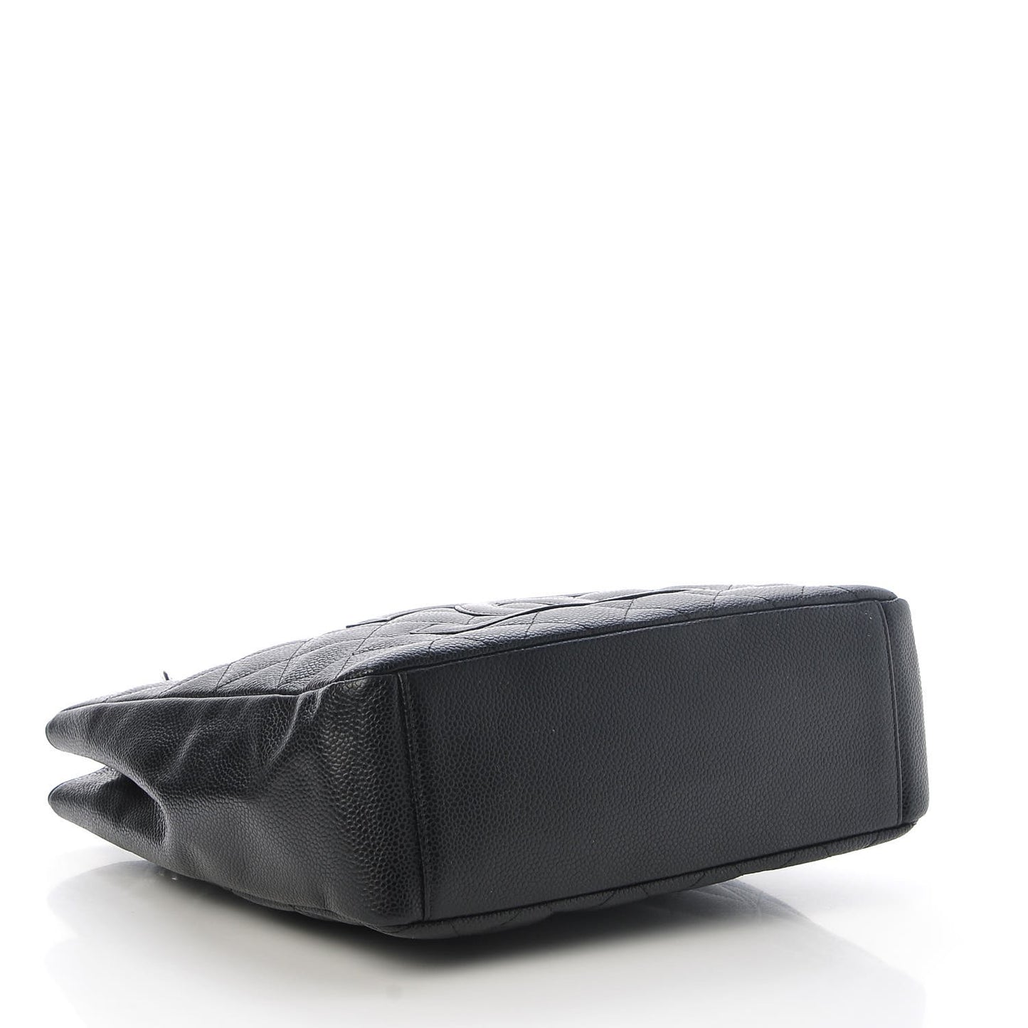 Caviar Quilted Petit Shopping Tote PST Black