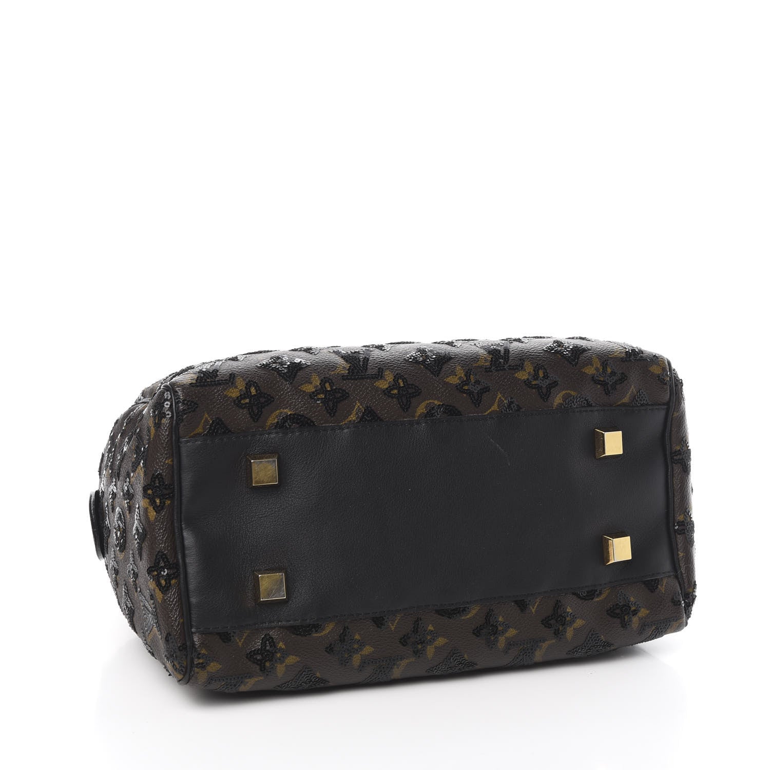 Louis Vuitton Monogram Sequins Eclipse Speedy 28 Black 4 of 11