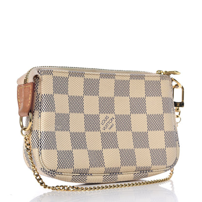 Louis Vuitton Damier Azur Mini Pochette Accessories 3 of 13