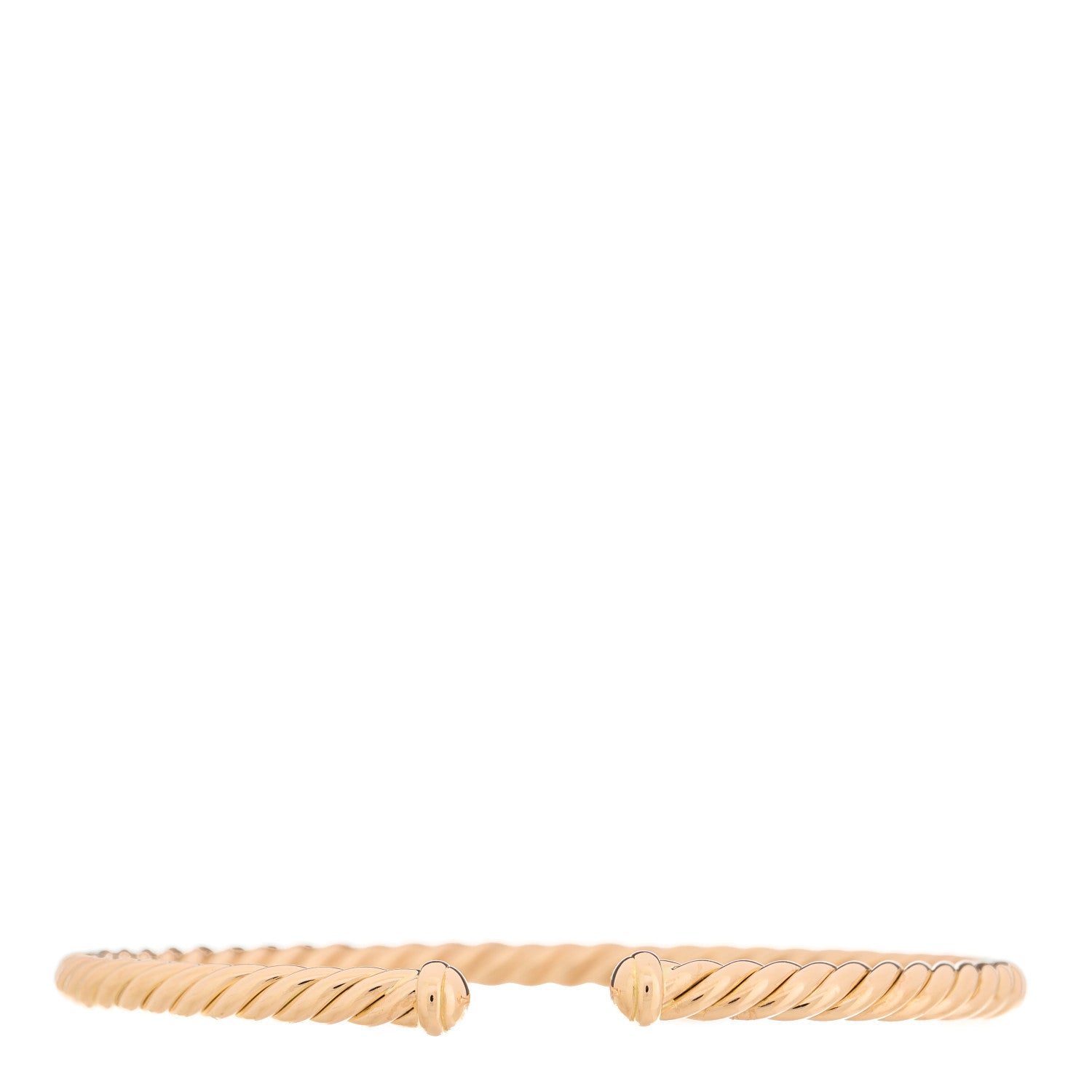 David Yurman 18K Rose Gold 4mm Cablespira Bracelet 1 of 3