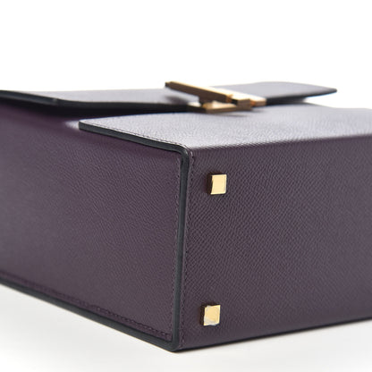 Hermes Epsom Cinhetic Boxy Top Handle Bag Raisin 8 of 10