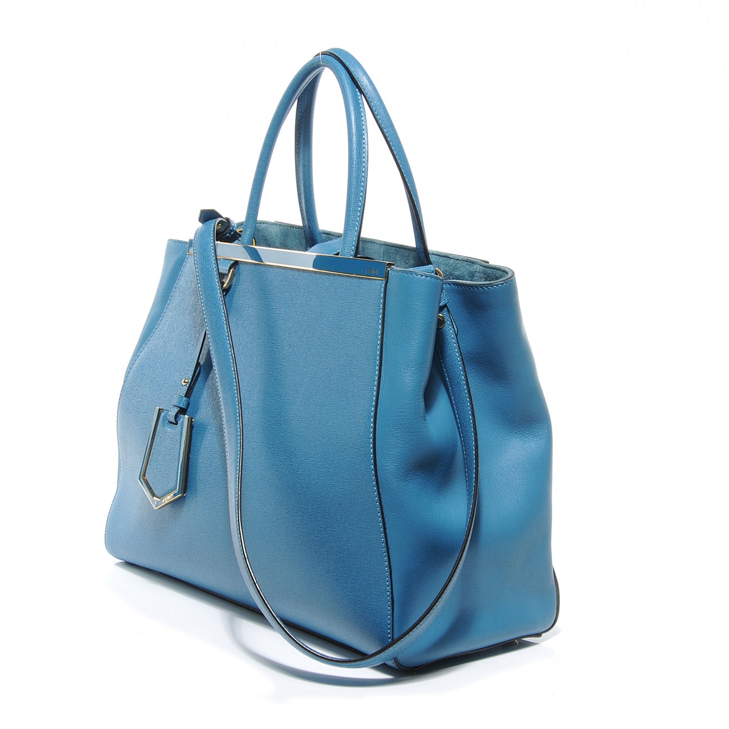 Vitello Elite Medium 2Jours Tote Turquoise