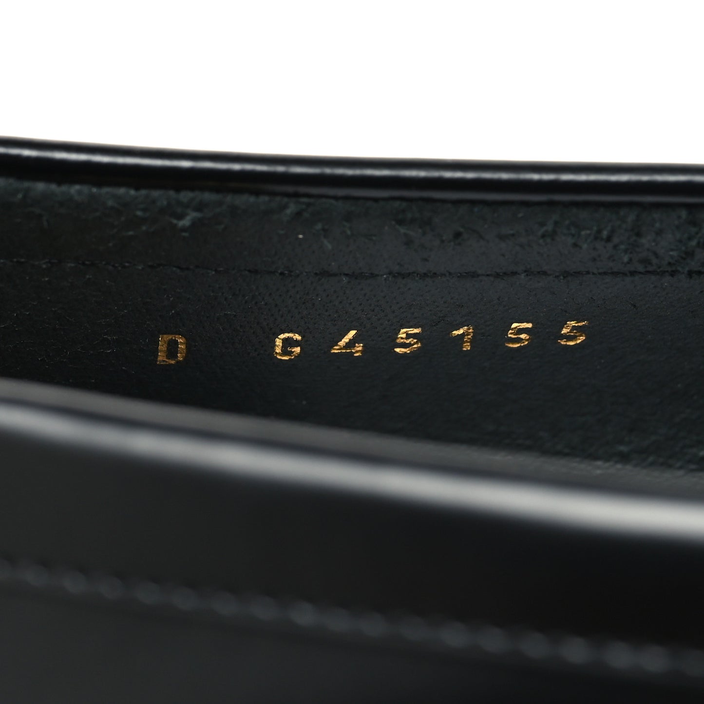 Shiny Calfskin CC Loafers 36.5 Black White Black White