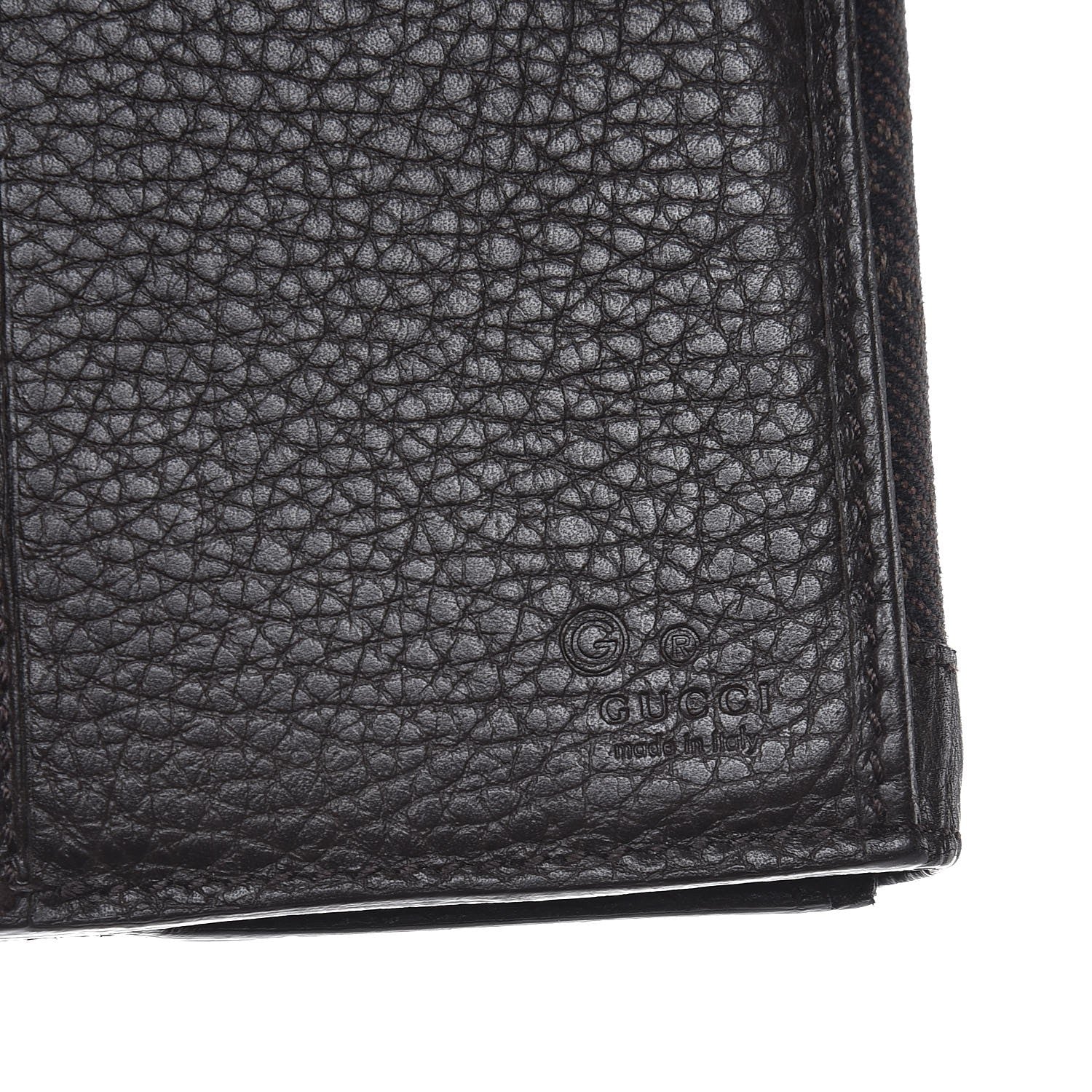 Gucci Monogram Continental Charmy Wallet Dark Brown 6 of 8