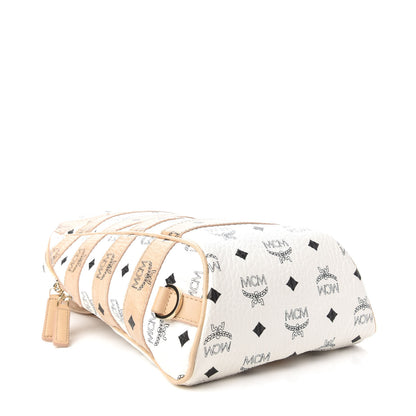 MCM Visetos Spot Medium Sling Bag Beige White 3 of 8