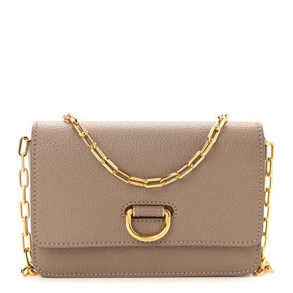 Burberry Goatskin Mini Hayes D-Ring Crossbody Bag Beige 1 of 8
