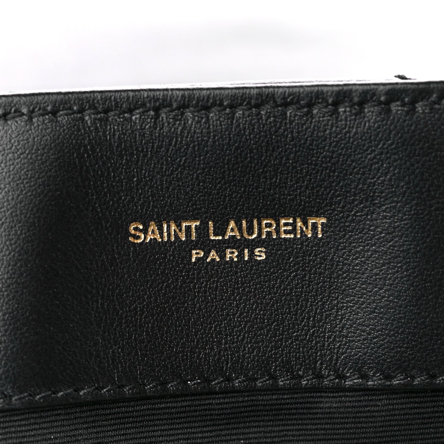 Calfskin Y Quilted Monogram Large Loulou Chain Satchel Black