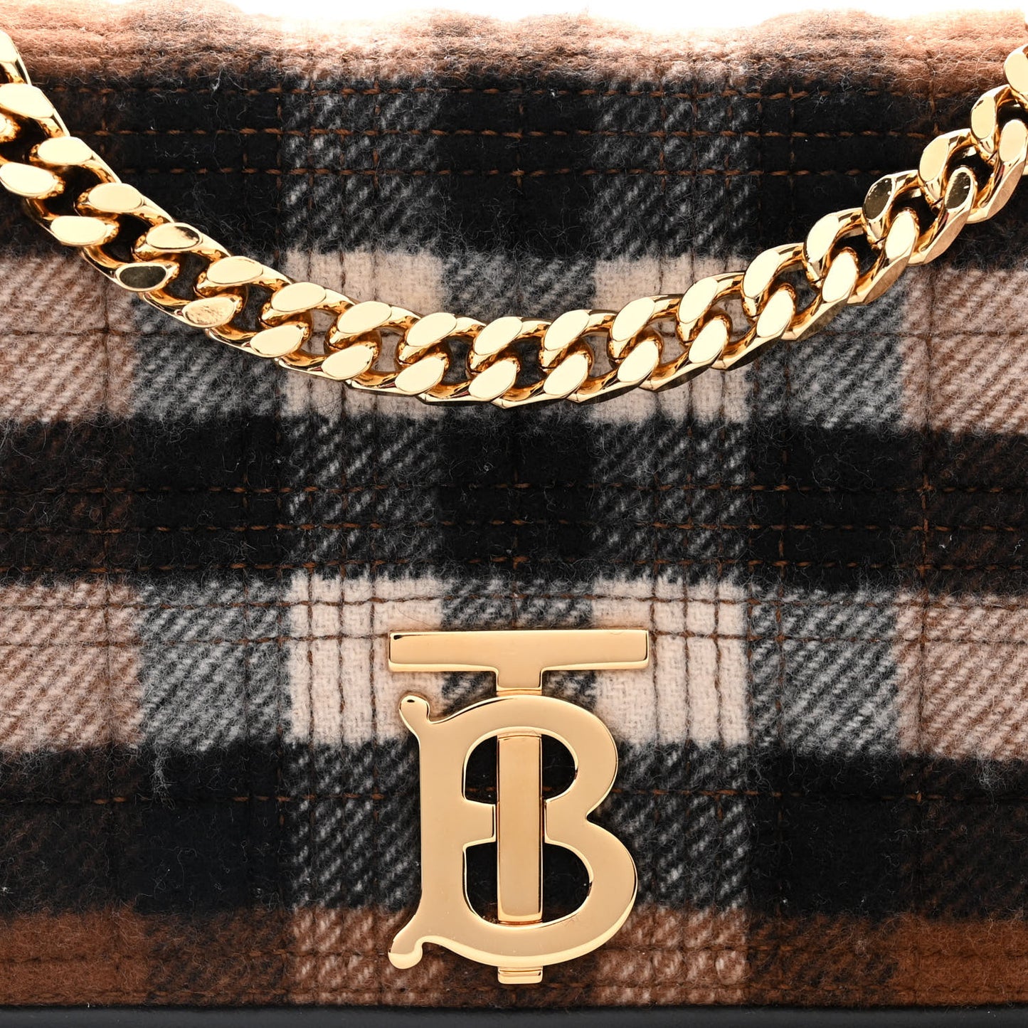 Check Cashmere Small Lola Bag Black