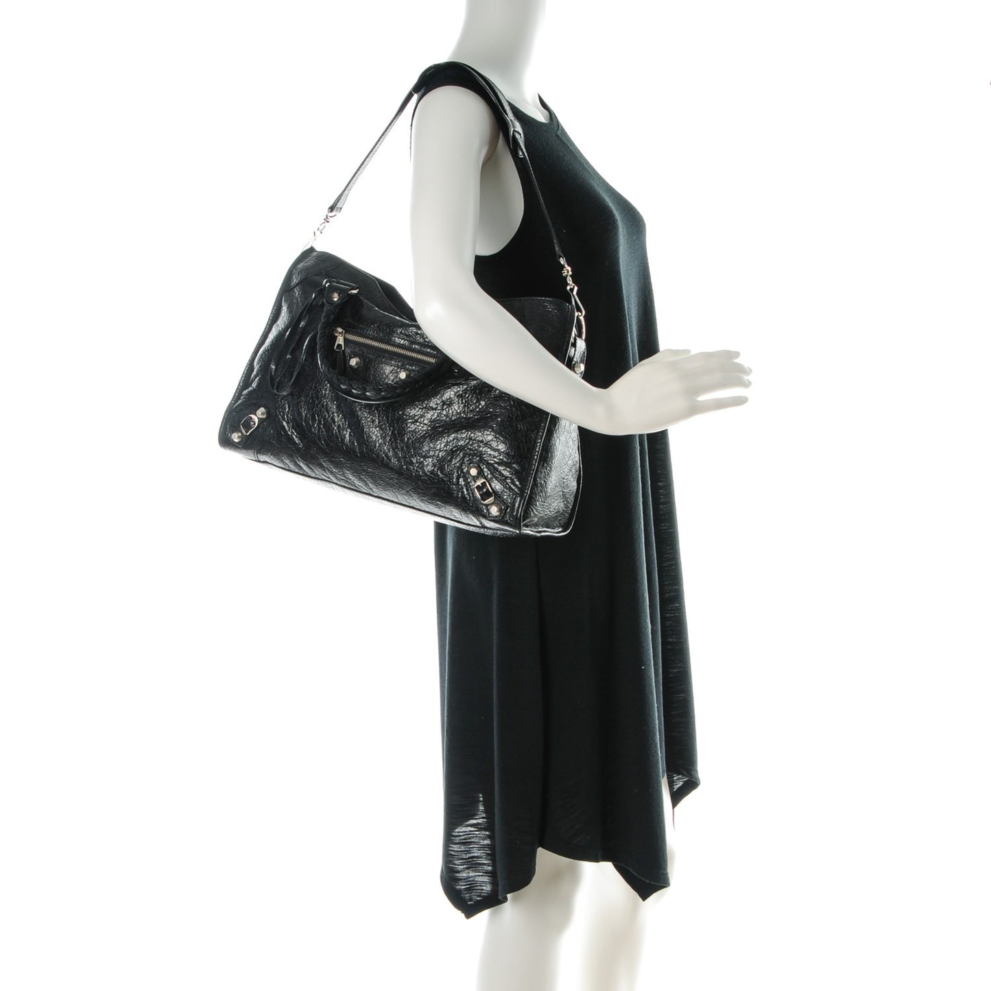 Agneau Giant 12 Silver Hardware City Black