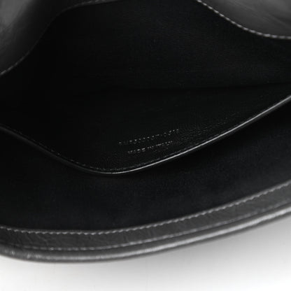 Saint Laurent Crinkled Calfskin Matelasse Monogram Baby Niki Chain Satchel Storm 9 of 11