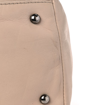 Chanel Lambskin Chain Stitch Shoulder Bag Beige 15 of 19
