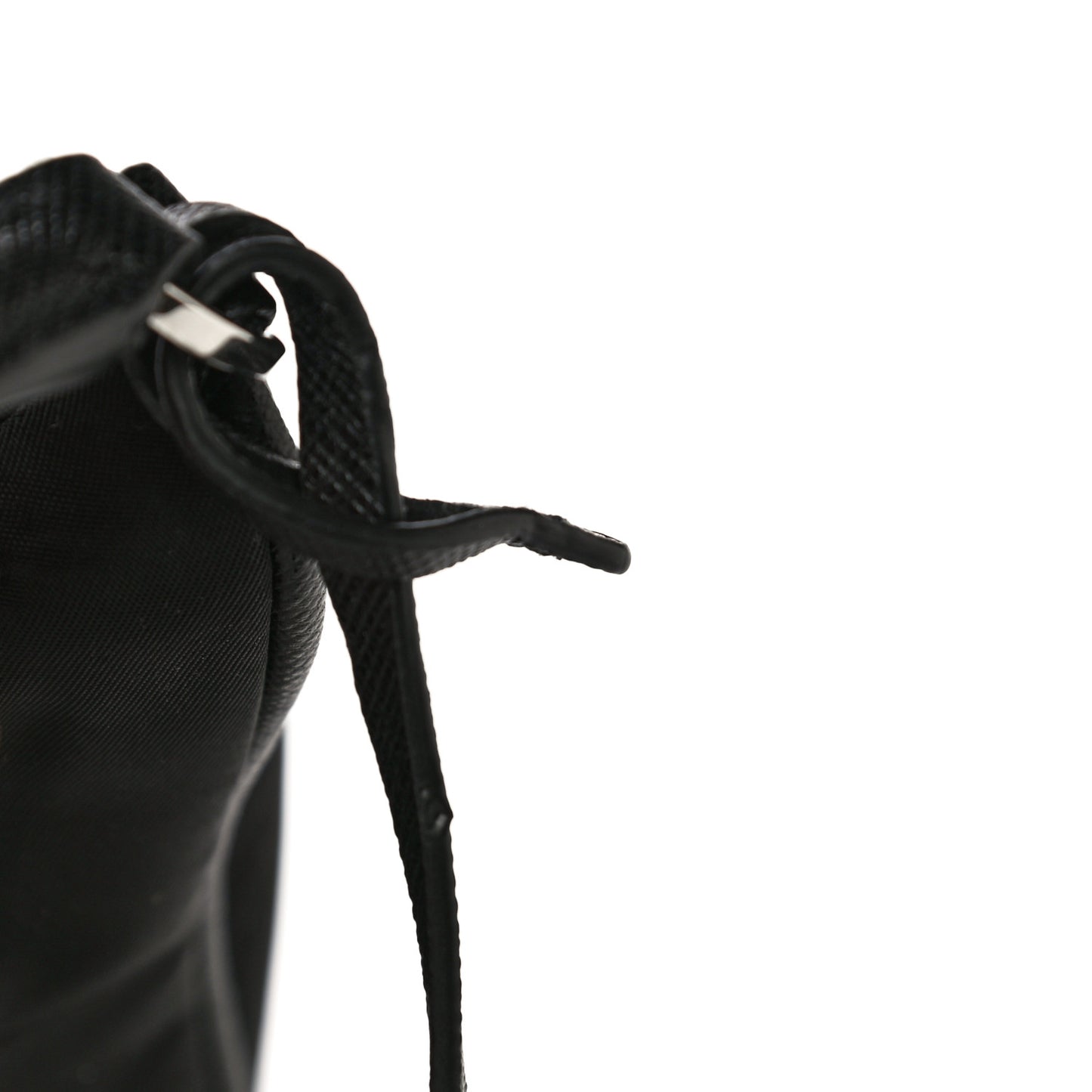 Tessuto Nylon Saffiano Mini Re-Edition 2005 Bag Black