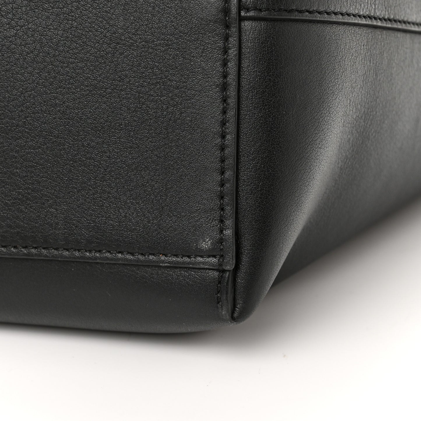 Calfskin Anagram Tote Black