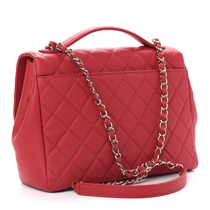 Chanel Caviar Quilted Large Business Affinity Flap Red 3 of 9