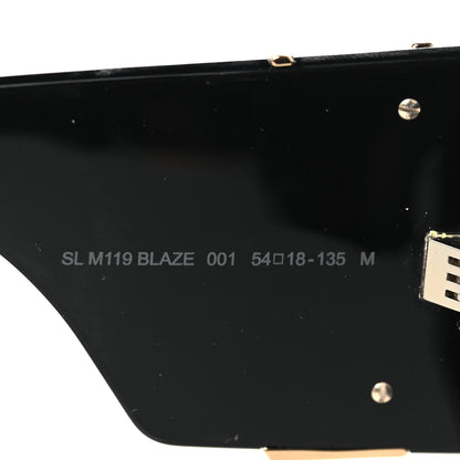 Saint Laurent Acetate Blaze Sunglasses SL M119 Black 12 of 28