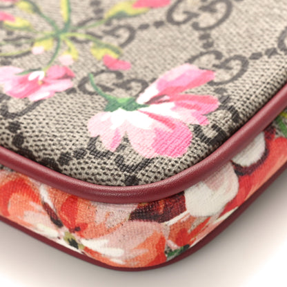 Gucci GG Supreme Monogram Blooms Mini Chain Bag Beige Multicolor Dry Rose 9 of 10