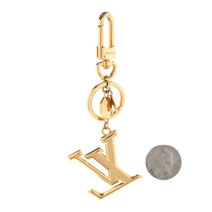 Louis Vuitton LV Facettes Bag Charm Key Holder Gold 2 of 6