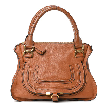 Chloe Calfskin Small Marcie Satchel Tan 1 of 8
